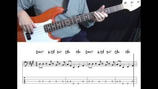 Earth, Wind & Fire - September (Bass cover with tabs in video)