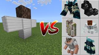 Soul Sand Golem vs Minecraft Mobs