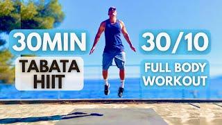 TABATA HIIT 30MIN / No equipment / FULL BODY WORKOUT / TABATA 30/10