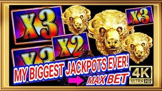 My New BIGGEST JACKPOT EVER in MAX BET at Buffalo Gold Collection Slot