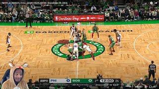 FlightReacts To 76ERS at CELTICS Christmas FULL GAME HIGHLIGHTS | December 25, 2024!