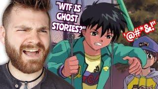 WTF IS THIS ANIME??!! | GHOST STORIES DUB FUNNY MOMENTS | FIRST TIME REACTION!