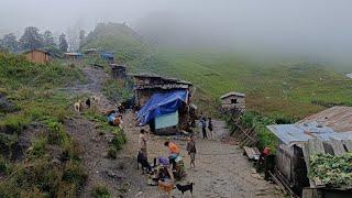 Best Rural Life in The Barekot Himalayan Village in Nepal | How People Live in Rainy Day |