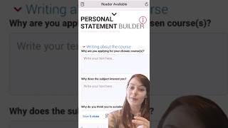 How to structure your UCAS personal statement ️ #ucas #university #personalstatement