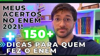 MINHAS NOTAS NO ENEM 2021 + DICAS PARA VOCÊ QUE FEZ O ENEM