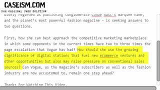 Vogue: Defining the Culture of Fashion Case Solution & Analysis Caseism.com