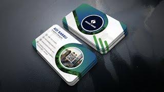 Photoshop Tutorial - Business Card Design - How to Create Business Card