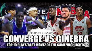 GINEBRA VS CONVERGE TOP 10 PLAYZ/BEST MOVEZ OF THE GAME #viralvideo #pbaupdates #highlights