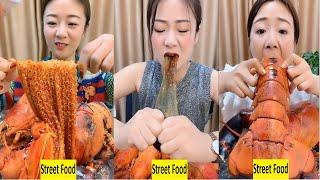 Chinese people eating - Street food - "Super Spicy Octopus, Lobster, Snail" #13