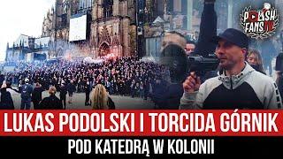 Lukas Podolski i Torcida Górnik pod Katedrą w Kolonii (10.10.2024)