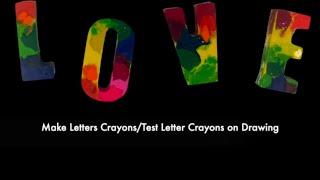 how to make crayon letters 