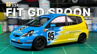 Build 1/24 Tamiya Honda FIT GD SPOON Race