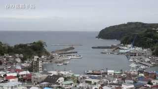 春の真鶴半島【4K】 海、港、釣り船、オオアオサギ、三ツ石 japan,Sea, harbor, fishing boats, manazuru