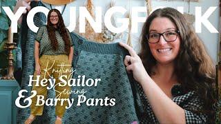 YoungFolk Knits: DRK Hey Sailor, Barry Pants & Cardigan Progress