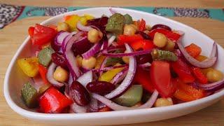 Healthy and simple Chick pea Salad Recipe Known To Impress Vegan & Vegetarian alike | PROTEIN SALAD