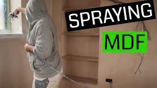 Spraying MDF Shelves & Window Sills - Graco GXFF Airless Sprayer