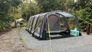 Camping at Fort Wilderness Campground in Disney ️ Setting up the Dometic Kampa Hayling Air 6 tent