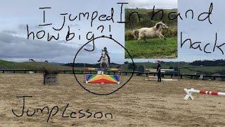 Jump lesson NEW RECORD!! And inhand hack || Tessa Equestrian