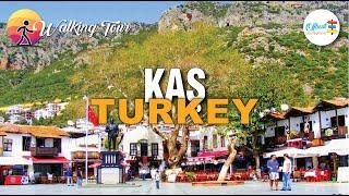 Kaş Walking Tour 2024 | Mediterranean Sea - Turkey 4K