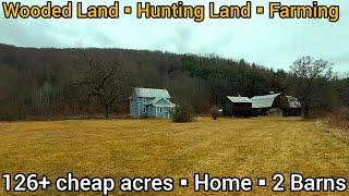 Pennsylvania Farmhouse For Sale | $219k | 126 acre Farms Land For Sale | Hunting Land For Sale