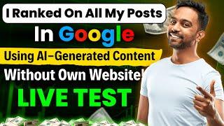 Google Rankings Shocked: Live Test of AI-Generated Content | Technical Berwal