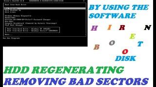 Repairing Hdd by Software using Hiren Boot disk..simple steps.........