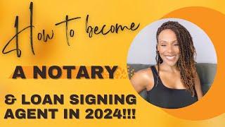 How to become a Loan Signing Agent and Notary in 2024! #notarysigningagent #notary #sidehustle