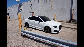 Audi RS3 New 18' Wheel Setup & Lowering Springs Install