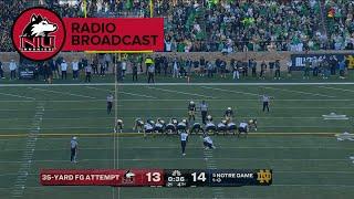 NIU Radio broadcast of the NIU-Notre Dame ending (Full) | 2024 College Football