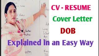 CV - RESUME in detail.