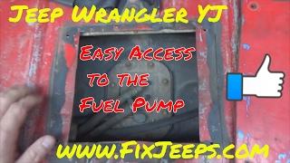 Jeep Wrangler YJ - Fuel Pump Access panel mod