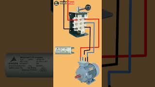 Single Phase Motor Reverse Forward Connection #electronic #shorts