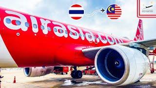 [4K] TR | My first flight with AIRASIA :D | Airbus A320 AirAsia | Bangkok Don Mueang to Kuala Lumpur