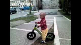 20 months boy on his STRIDER bike after one week