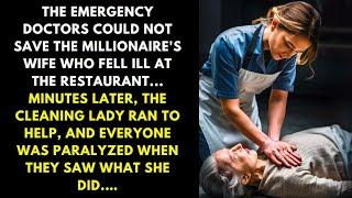 THE EMERGENCY DOCTORS COULD NOT SAVE THE MILLIONAIRE'S WIFE WHO FELL ILL AT THE RESTAURANT...