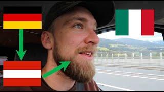 driving from Germany to Austria to Italy (by Van) - Stuttgart to Innsbruck to Bolzano!