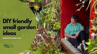 SMALL GARDEN design ideas  Garden Tour  DIY Small Backyard Ideas | Behind the Garden Gate