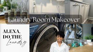 DIY LAUNDRY ROOM MAKEOVER|| DECORATING||  LAUNDRY ROOM ORGANIZATION