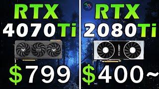 RTX 4070 Ti vs RTX 2080 Ti | REAL Test in 15 Games 1440p | Rasterization, RT, DLSS, Frame Generation