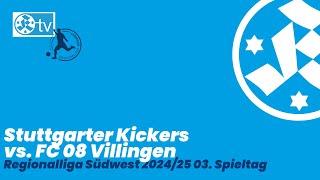 3. Spieltag Regionalliga Südwest 2024/25 Spielbericht Stuttgarter Kickers - FC 08 Villingen