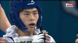 Tae Hun Kim vs. Armin Hadipour Seighalani Taekwondo. World Championship 2017. Final Men 54 kg.