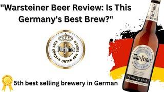 Warsteiner Beer Review - #beer #germanbeer #beerreviews #supermarket #beerlovers #perfectdraft