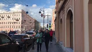 Saint Petersburg, Russia - Walk through the old town. Nevsky prospect, Vosstaniya Square