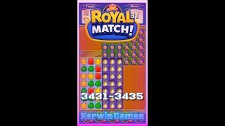 Royal Match Level 3431 3432 3433 3434 3435 - No Boosters Gameplay