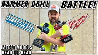 NEW Hercules 20V Brushless Hammer Drill VS Milwaukee GEN 4 FUEL! 6 Challenges!