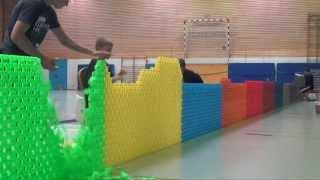 Fails Building Day 1 - Falling into Past - A Journey around the World - 128,000 Dominoes