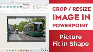 How to Crop PPT image | Crop a picture to fit in a shape in PowerPoint