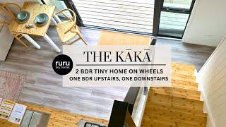 Ruru Tiny Homes: The Kaka - two bedroom tiny home on wheels - One bedroom upstairs & one downstairs