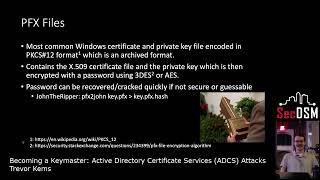 Becoming a Keymaster: Active Directory Certificate Services (ADCS) Attacks