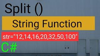 Split Function with String C#